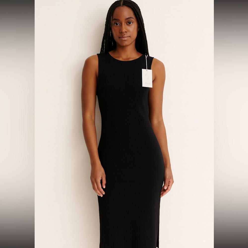 Joie Classic Black Midi Dress size small new with tags